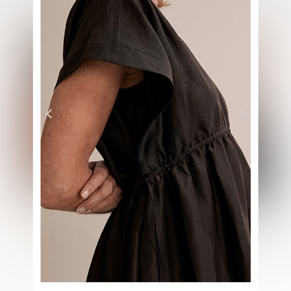 Country Road Ruched Tie Mini Dress - Picture 2 of 7